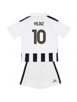 Otroški Nogometna dresi replika Juventus Kenan Yildiz #10 Domači 2026-27 Kratek rokav (+ hlače)